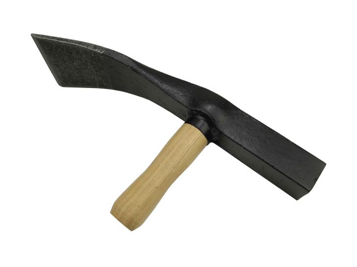 Block paving hammer with 7cm chissel, and round handle