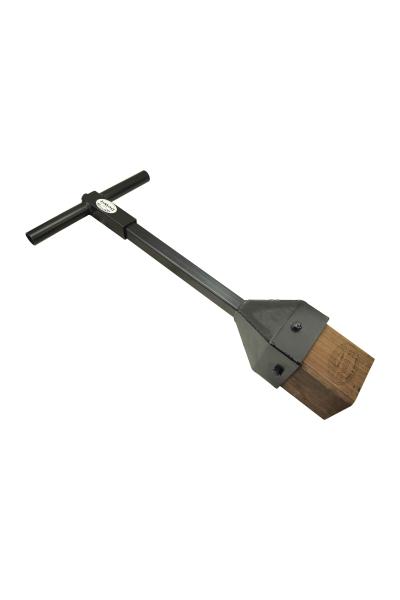 Stamper hout schokabsorberende handgreep