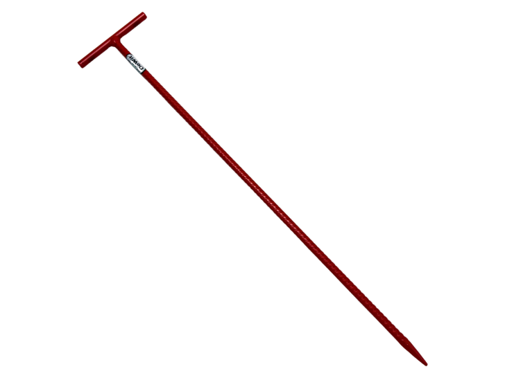 Draadpen 600 x 12 T-kop Rood met groeven