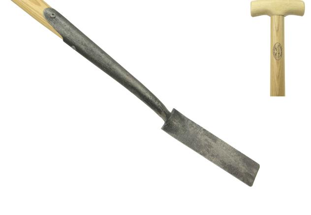 Zwanehals bandschep 60mm met lip essen steel 750mm