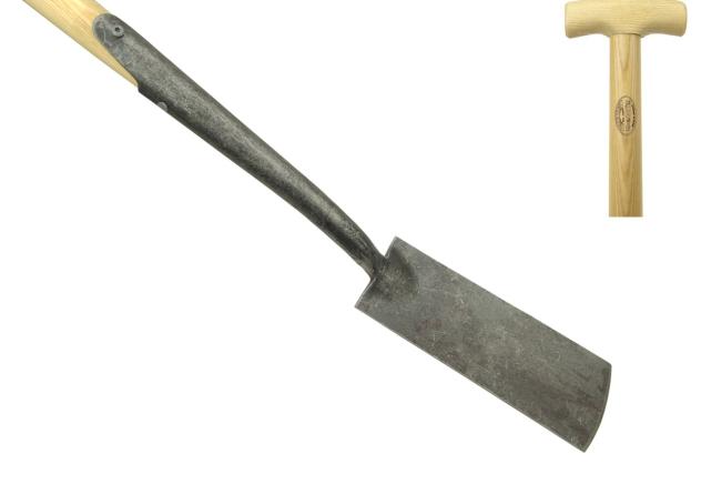 Zwanehals bandschep 100mm met lip essen steel 750mm