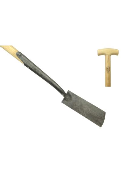 Zwanehals bandschep 100mm met lip essen steel 750mm