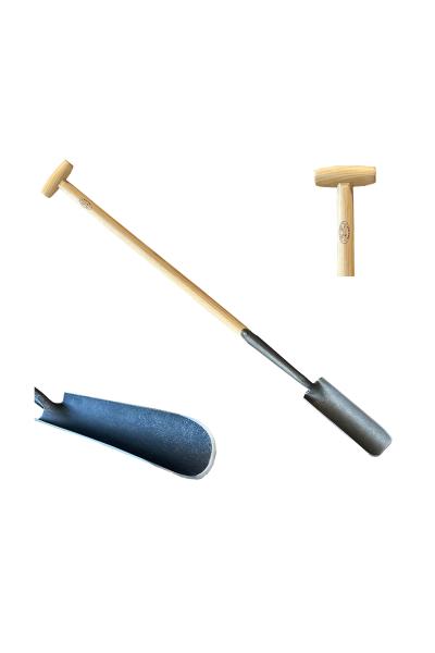 Sleuvengraver spade met essen steel 90cm