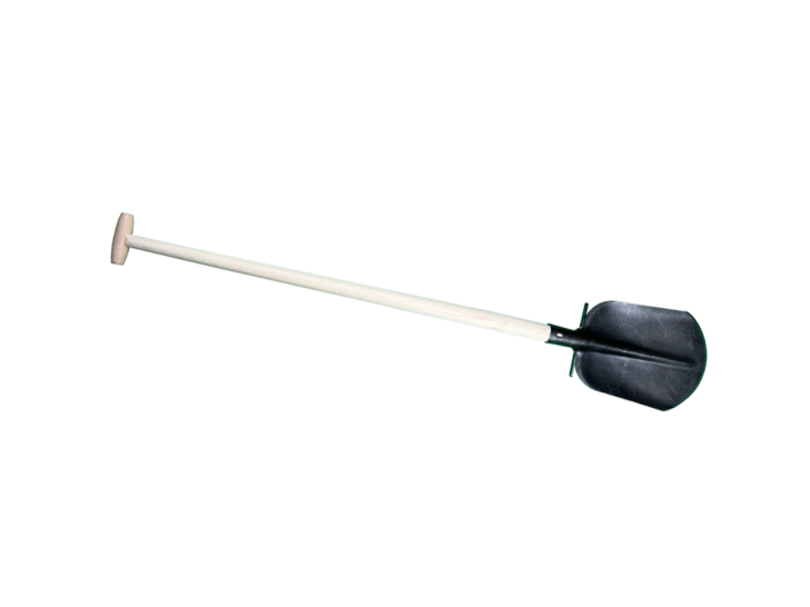 Steekschep Drents model 1/4 gebogen, 000 met opstapjes en steel 110cm