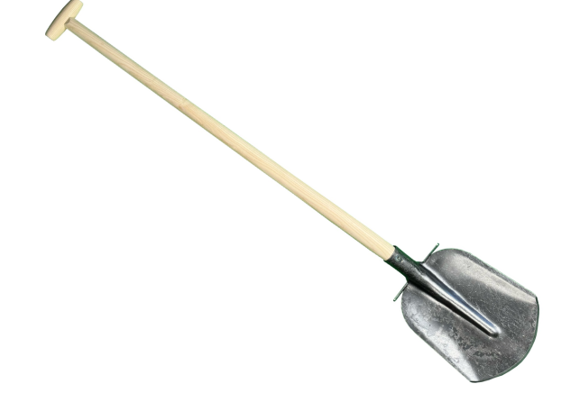 Schep Drents model 1/2 gebogen, 00 met opstapjes en 100cm T steel