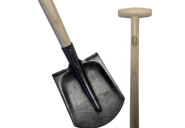 Schep Drents model 3/4 gebogen, 000 gesloten opstap 100cm essen steel