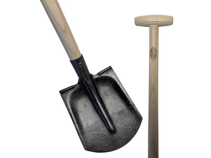 Schep Drents model 3/4 gebogen, 000 gesloten opstap 110cm essen steel