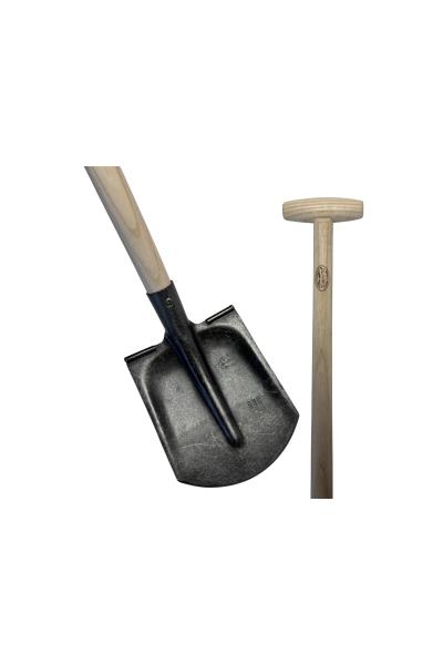 Schep Drents model 3/4 gebogen, 000 gesloten opstap 100cm essen steel