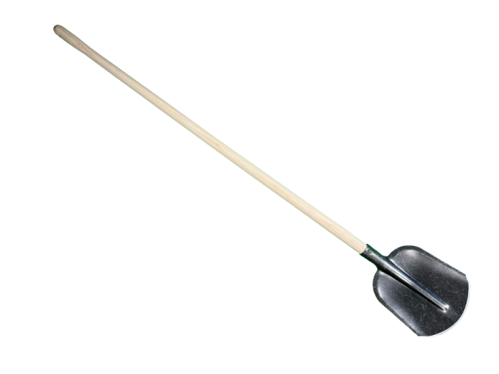 Schep Drents model 3/4 gebogen, 00 met 130cm knopsteel