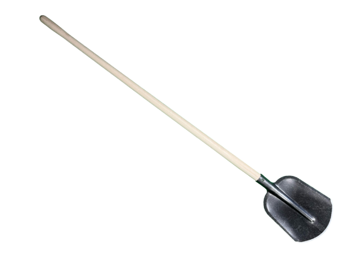 Schep Drents model 3/4 gebogen, 0 met 130cm knopsteel