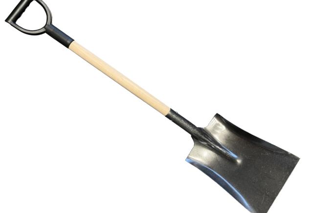 Stalen ballastschop 28cm breed met 90cm steel en kunststof D greep
