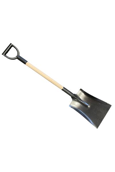 Stalen ballastschop 25,5cm breed met 80cm steel en kunststof D greep