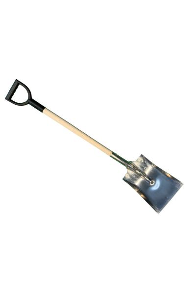 Aluminium ballastschop 28cm breed met 100cm steel en kunststof D greep