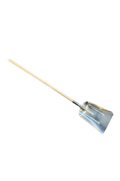 Aluminium graanschop 31cm breed met 130cm knopsteel