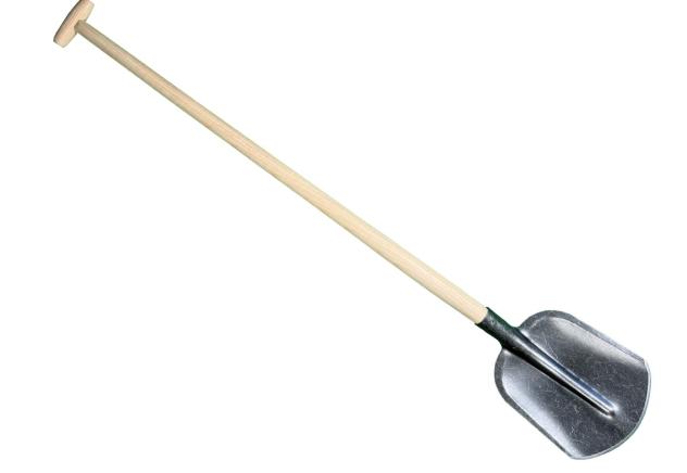 Straatmakersschep met 120cm T- steel