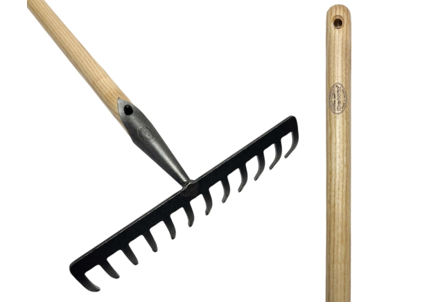 Tuinhark met 12 tanden en 140cm steel