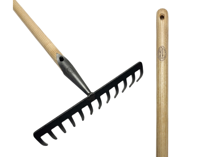 Tuinhark met 12 tanden en 140cm steel