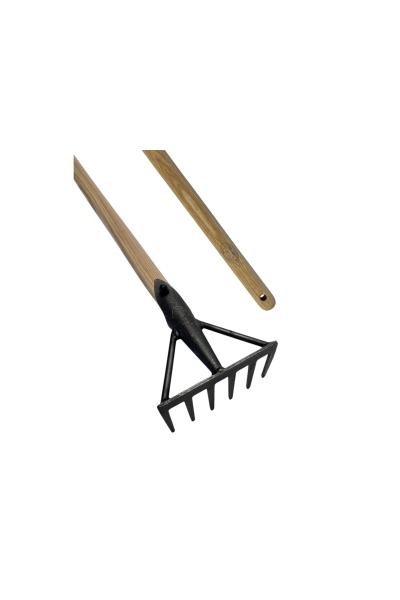 Speelschade herstel hark 6 tands met steel