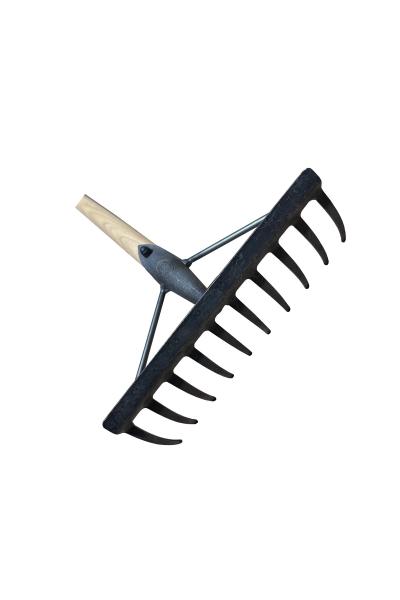 Tuinhark 10 tands verstevigd met geharde tanden zonder steel