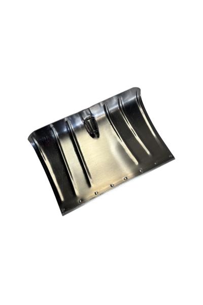 Alu. sneeuwschep 45cm met verwisselbare strip + klemfix bevestiging