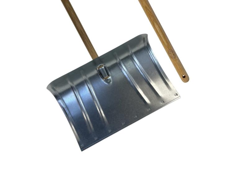 Verzinkte sneeuwschep 45cm met verwisselbare slijtstrip en steel