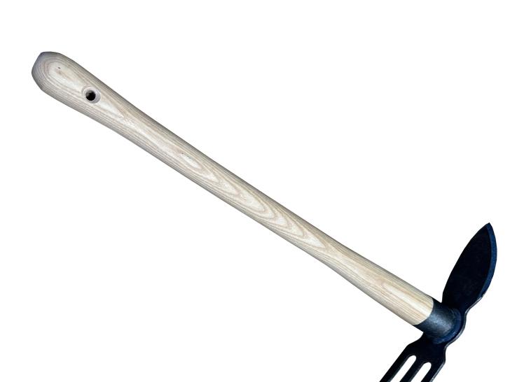 Dubbele hak hartvorm 3-tands met essen steel 500mm
