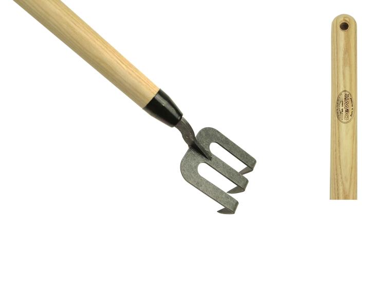 DeWit® Handvork met gebogen tanden essen steel 1400mm