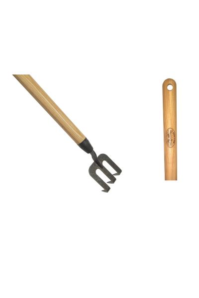 DeWit® Handfork with bended tines and 1400mm  ash handle