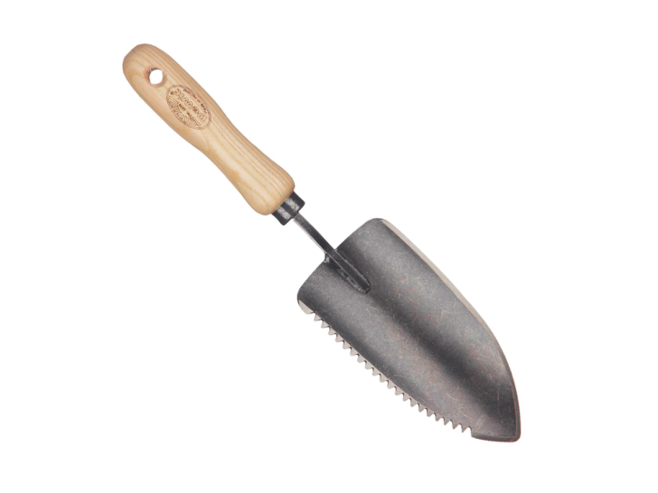 Plantschepje 'welldone' linkshandig met kartelrand essen handvat 140mm