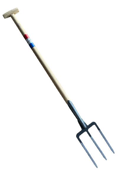 Spitvork 3 tands essen steel  900mm