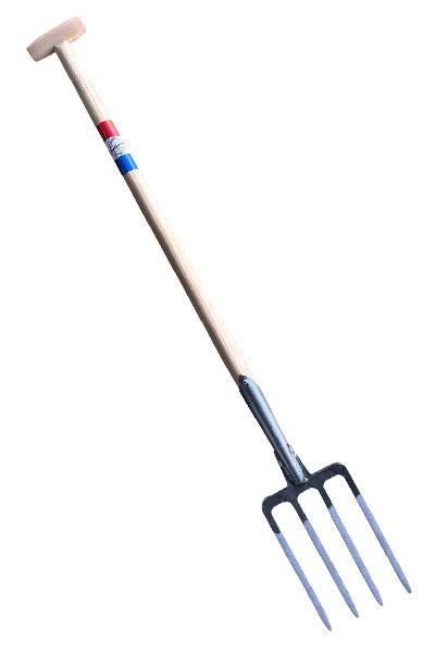 Spitvork 4 tands essen steel 900mm