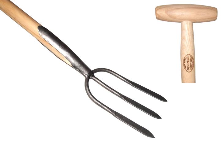 Garden fork 3 Prong ash handle 900mm