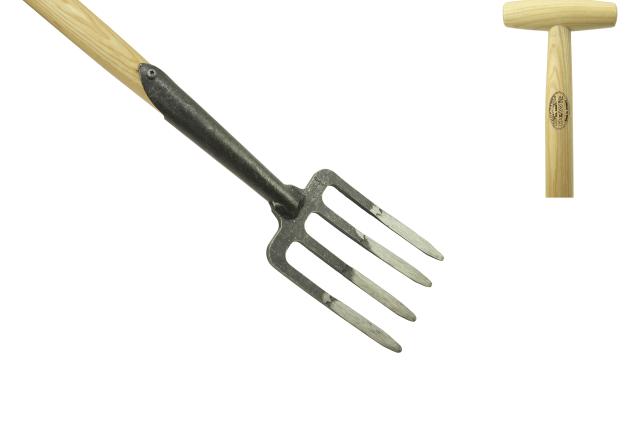 Damesgreep 4 tands essen steel 700mm