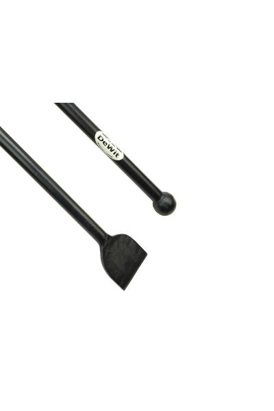 Stootijzer 1200 x 28mm brede bek en knop