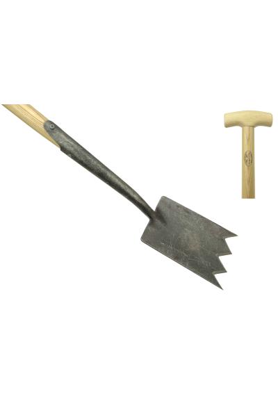 Shark tine spade ash T-handle 750mm