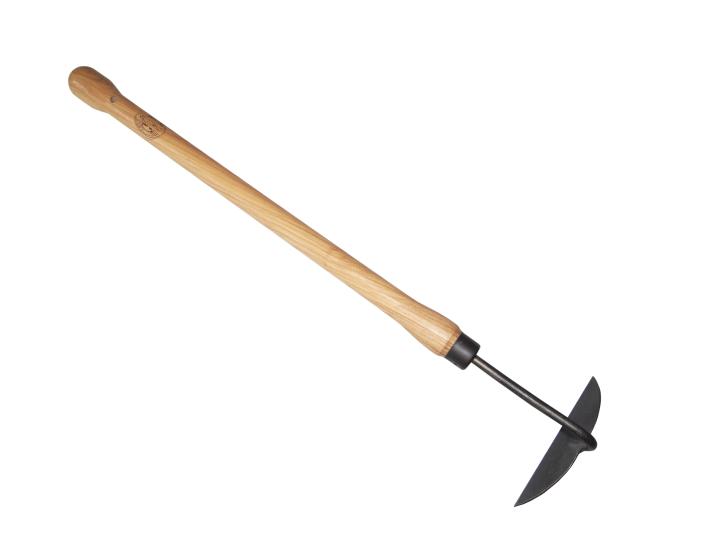 Handhak halve maan gesmeed 14cm essen knopsteel 480mm