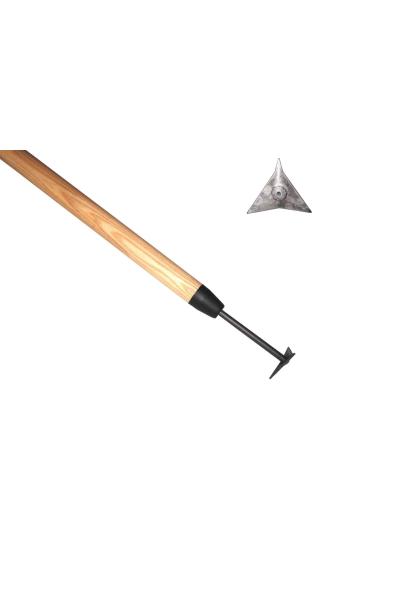 Triangle V-groove cleaner ash handle 1400mm